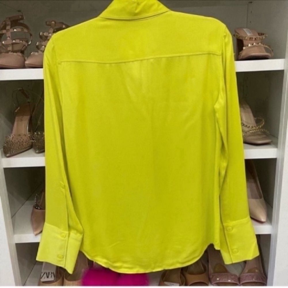NWT SATIN EFFECT SHIRT Size XS - Picture 14 of 16